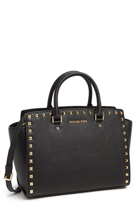 michael kors selma studded bag large|Michael Kors selma handbags.